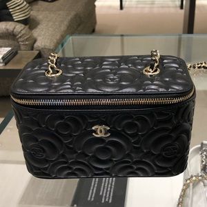 SOLD Chanel Camellia Vanity on Chain 21S Mini Bag